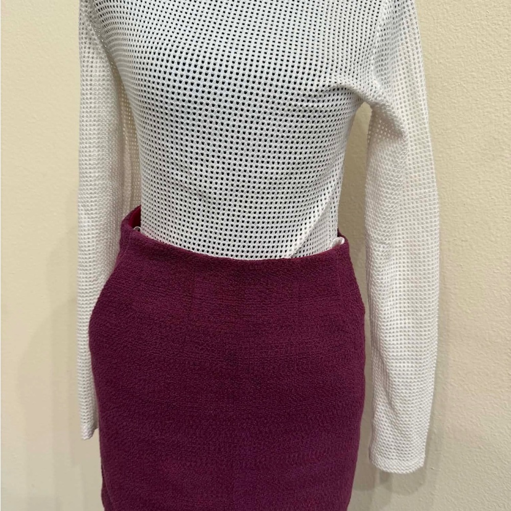 Babaton Rich Purple Pencil Skirt